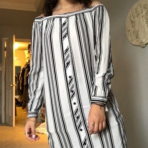 summer off the shoulder dress